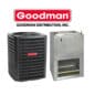 Goodman 2.5 Ton 15.2 SEER2 Apartment Style Heat Pump Split System (GSZH503010+AWST30LU1408)